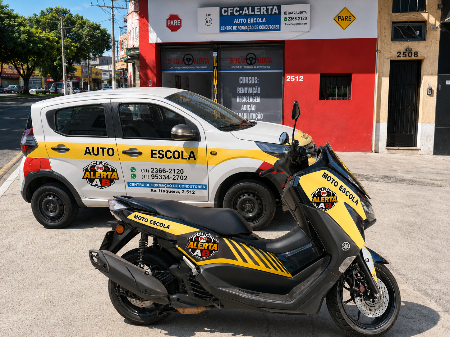Moto escola CFC Alerta